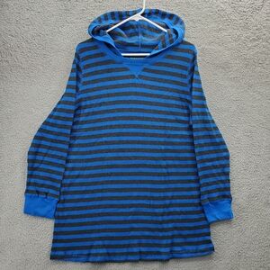 Woman Within Knit Thermal Hoodie Women's Plus Size 18/20 L Blue Gray